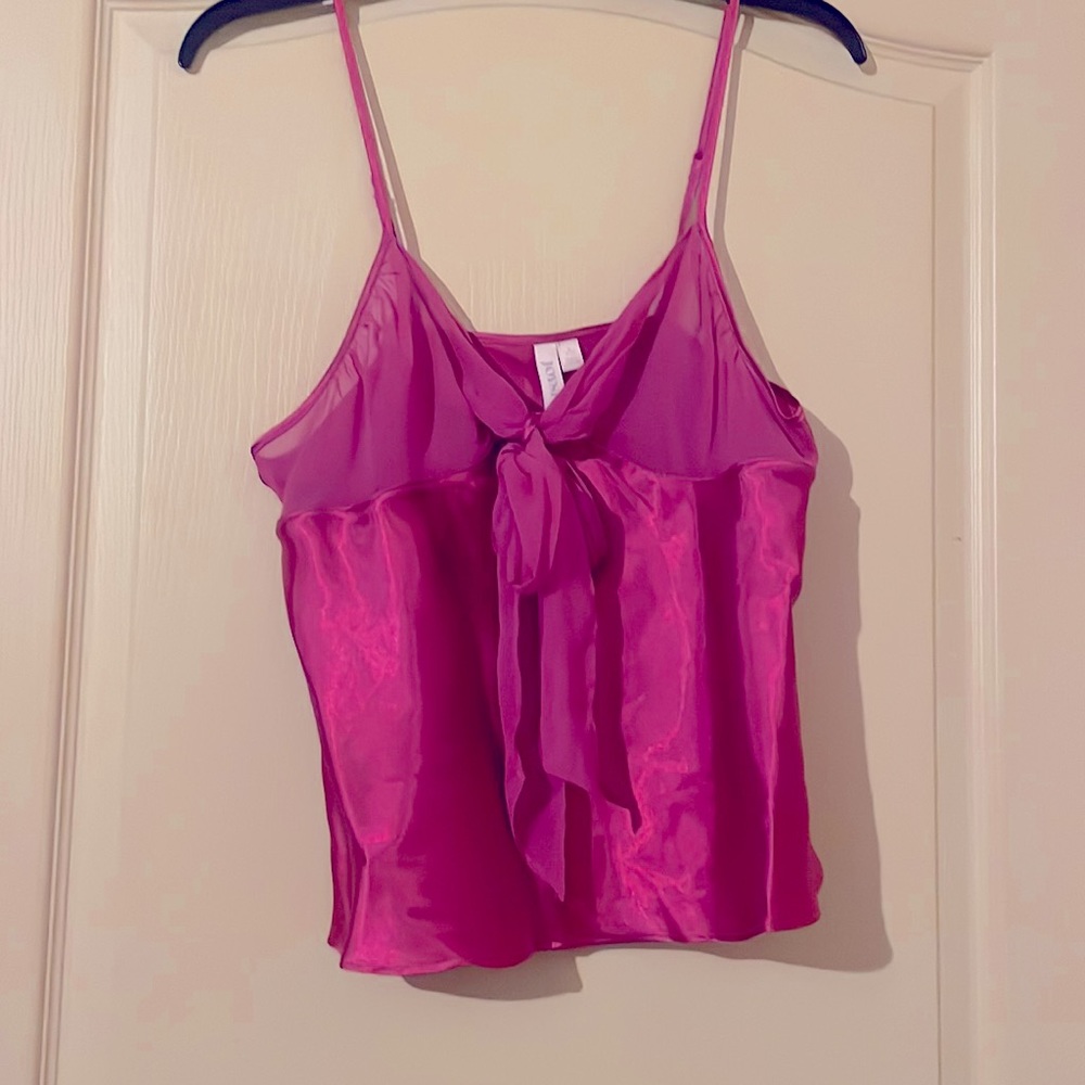 Pink lace and silk lingerie or nighty